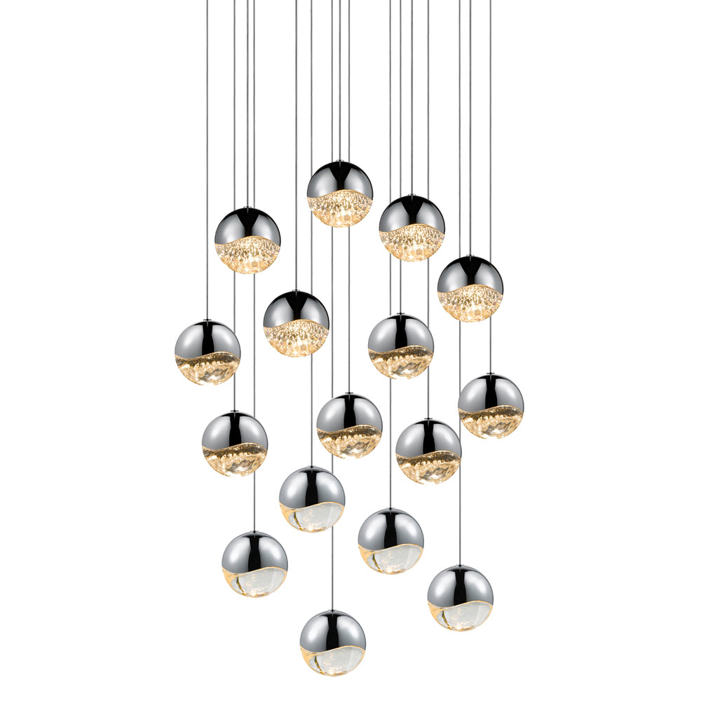 Sonneman Grapes® 16-Light Square Large LED Pendant