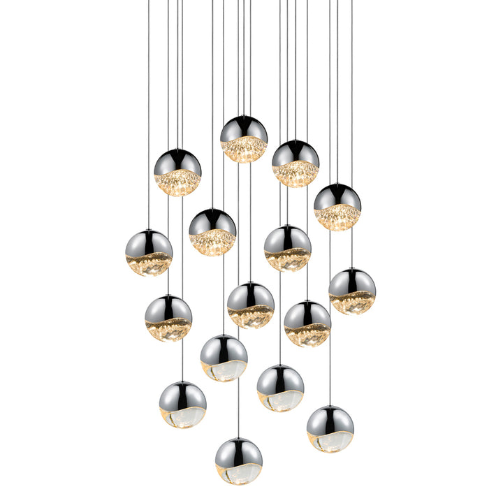 Sonneman Grapes® 16-Light Square Large LED Pendant Pendants Sonneman   