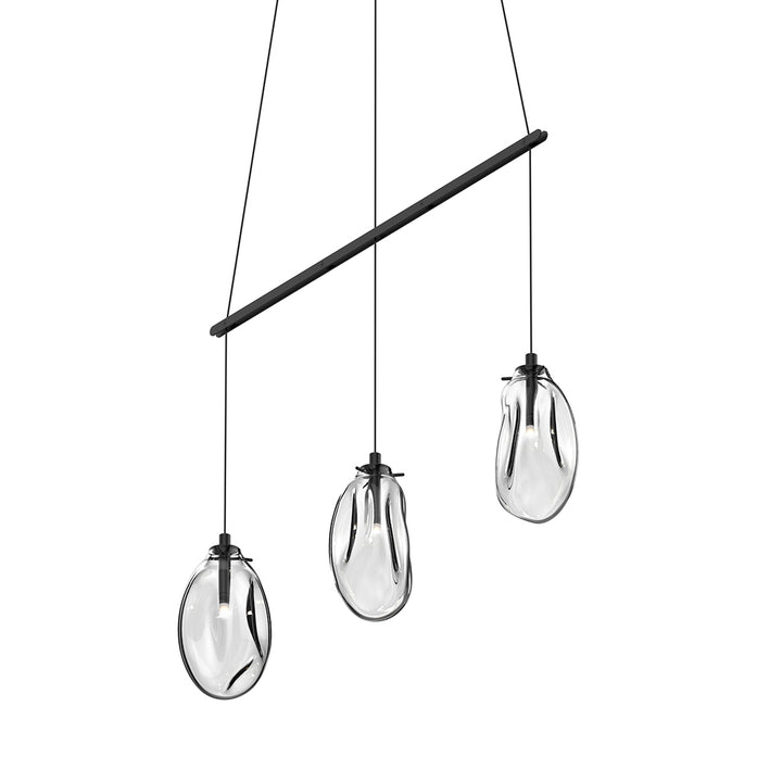 Sonneman Liquid 3-Light Linear Spreader LED Pendant Pendants Sonneman   