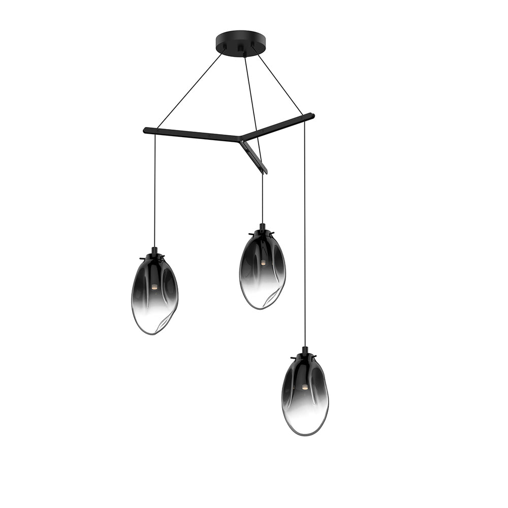 Sonneman Liquid 3-Light Tri-Spreader LED Pendant Pendants Sonneman   