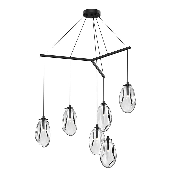 Sonneman Liquid 6-Light Tri-Spreader LED Pendant Pendants Sonneman   