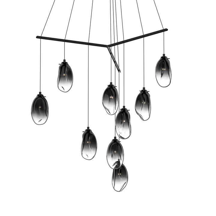 Sonneman Liquid 9-Light Tri-Spreader LED Pendant Pendants Sonneman   