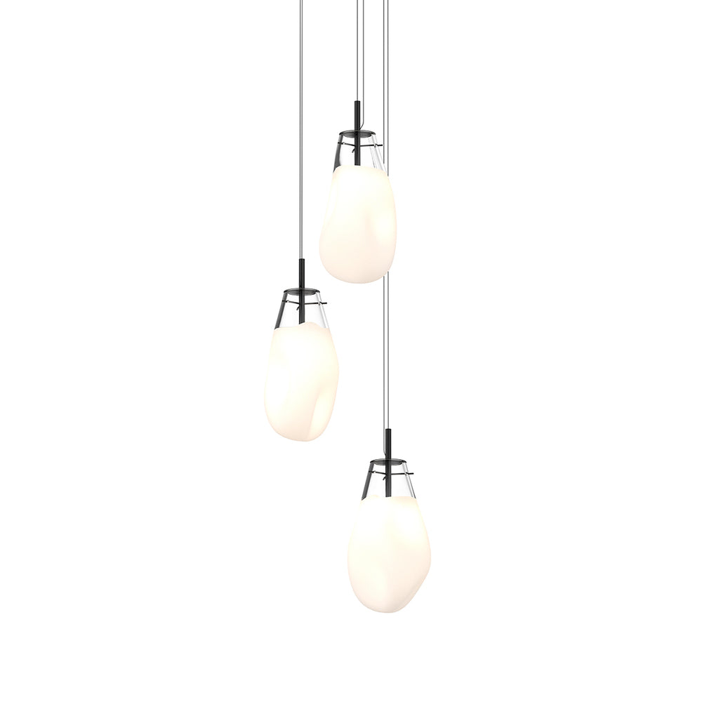 Sonneman Liquid Large 3-Light Round LED Pendant