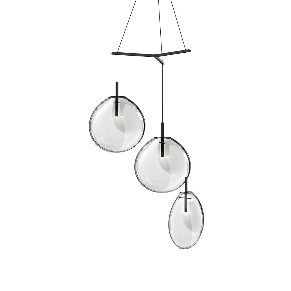 Sonneman Cantina Large 3-Light Tri-Spreader LED Pendant