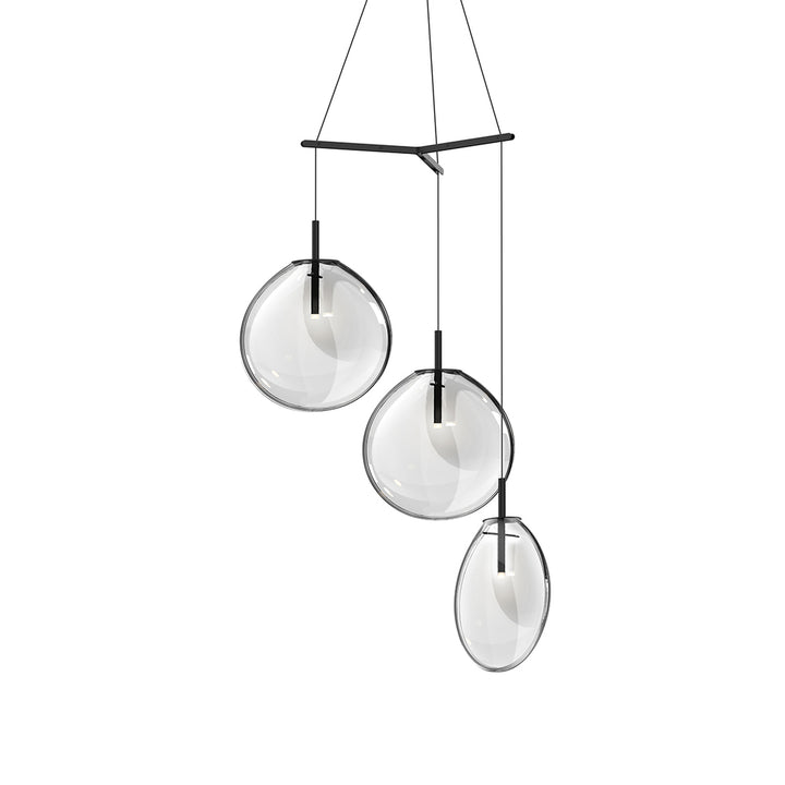 Sonneman Cantina Large 3-Light Tri-Spreader LED Pendant Pendants Sonneman   