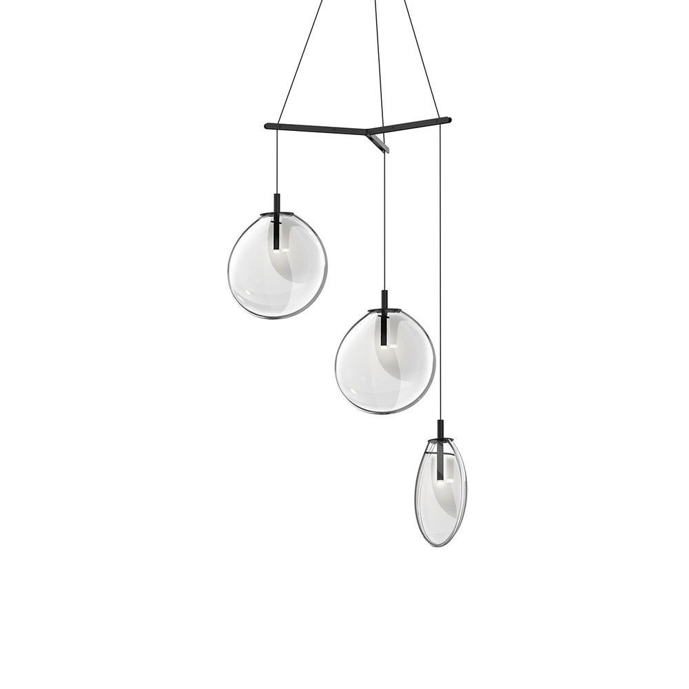 Sonneman Cantina Medium 3-Light Tri-Spreader LED Pendant Pendants Sonneman   