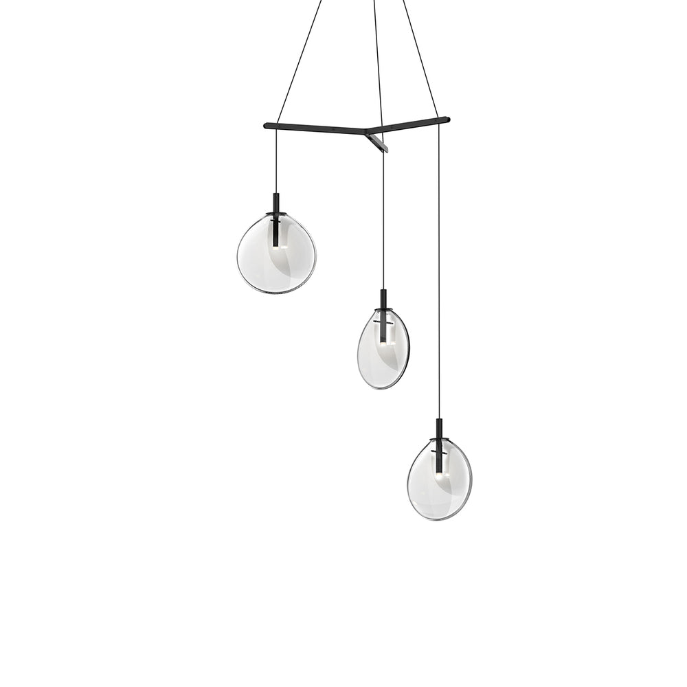 Sonneman Cantina Small 3-Light Tri-Spreader LED Pendant Pendants Sonneman   