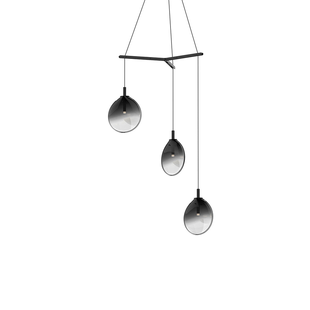 Sonneman Cantina Small 3-Light Tri-Spreader LED Pendant Pendants Sonneman   