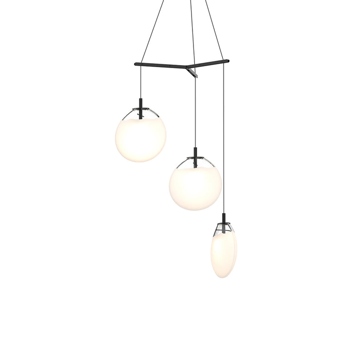 Sonneman Cantina Medium 3-Light Tri-Spreader LED Pendant Pendants Sonneman   