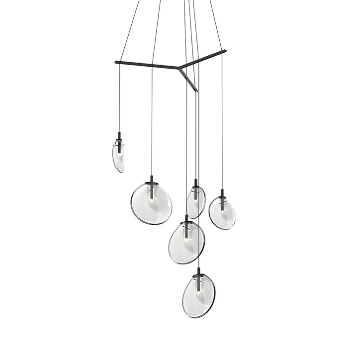 Sonneman Cantina 6-Light Tri-Spreader LED Pendant Pendants Sonneman   