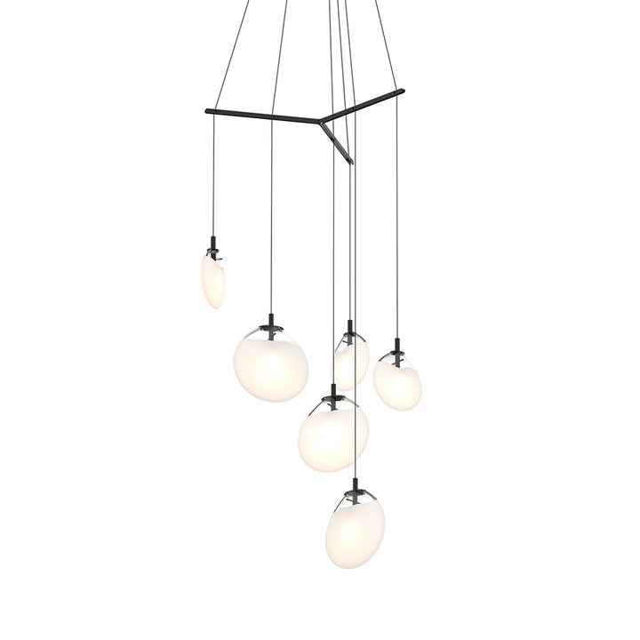 Sonneman Cantina 6-Light Tri-Spreader LED Pendant Pendants Sonneman   