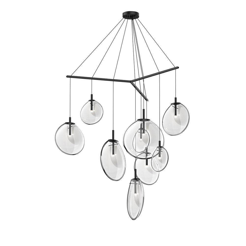 Sonneman Cantina 9-Light Tri-Spreader LED Pendant Pendants Sonneman   