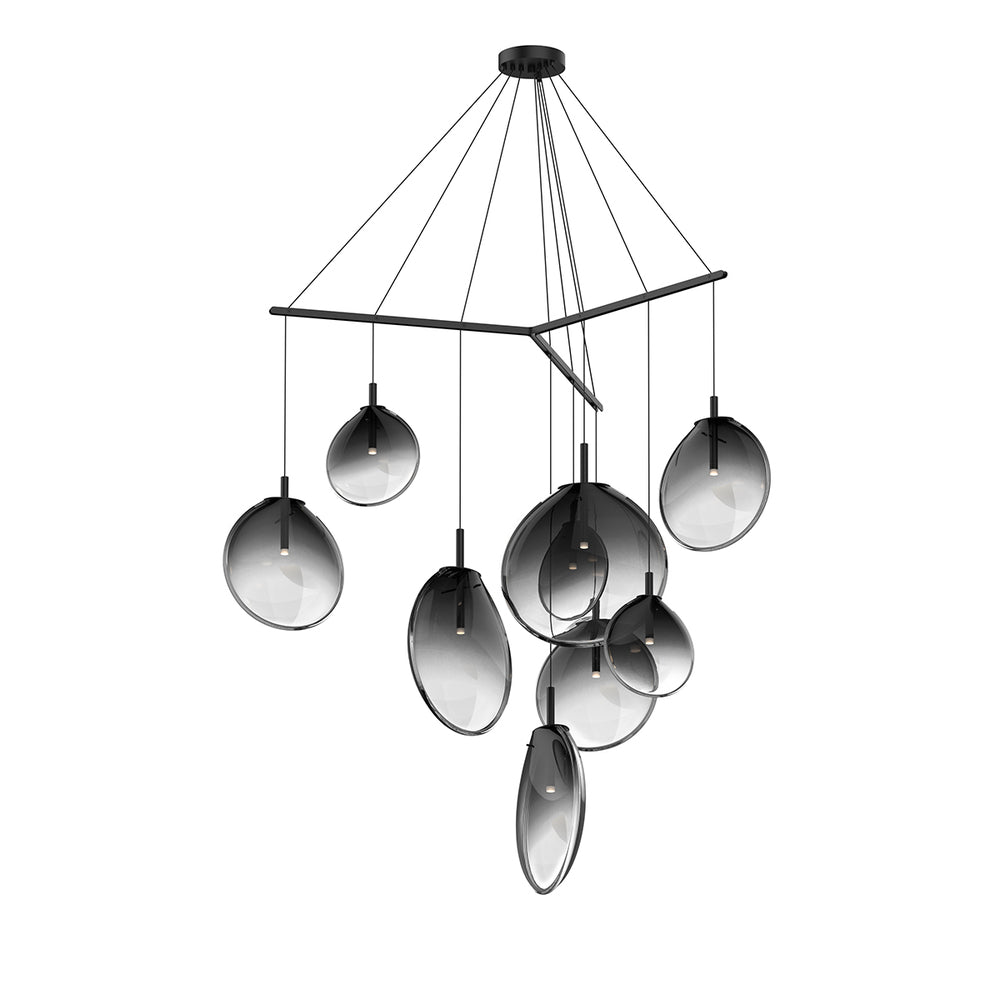 Sonneman Cantina 9-Light Tri-Spreader LED Pendant Pendants Sonneman   