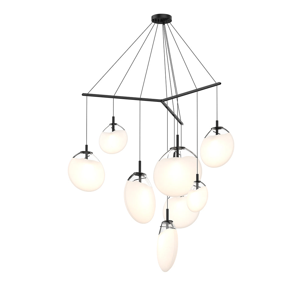 Sonneman Cantina 9-Light Tri-Spreader LED Pendant Pendants Sonneman   