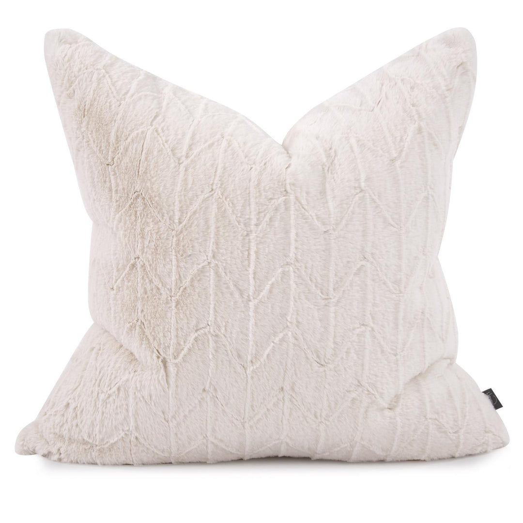 Howard Elliott Collection 24 x 24 Angora Natural Pillow - Poly Insert