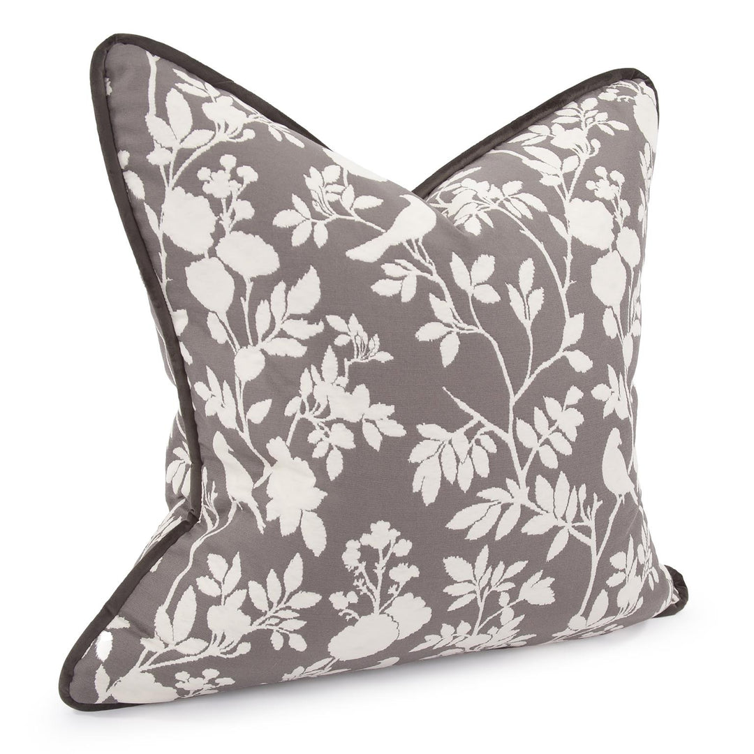 Howard Elliott Collection 24 x 24 Pillow Sparrow Charcoal - Down Insert