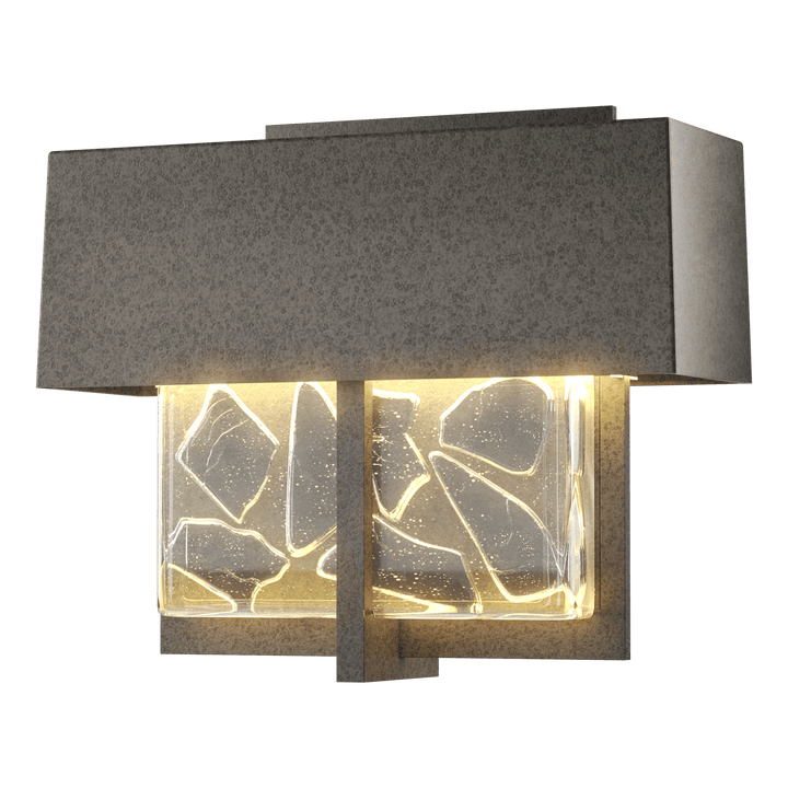 Hubbardton Forge Shard Small LED Outdoor Sconce Outdoor Wall Lights Hubbardton Forge Coastal Natural Iron  