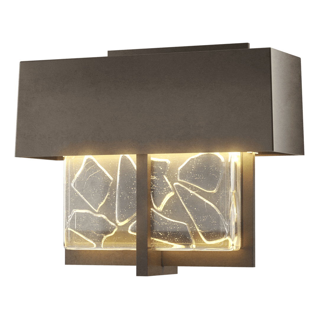 Hubbardton Forge Shard Small LED Outdoor Sconce Outdoor Wall Lights Hubbardton Forge Coastal Dark Smoke  