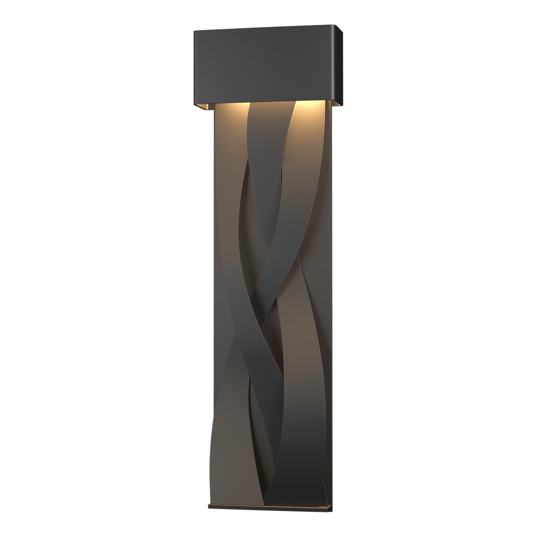 Hubbardton Forge Tress Large Dark Sky Friendly LED Outdoor Sconce Outdoor Wall Lights Hubbardton Forge Coastal Black  