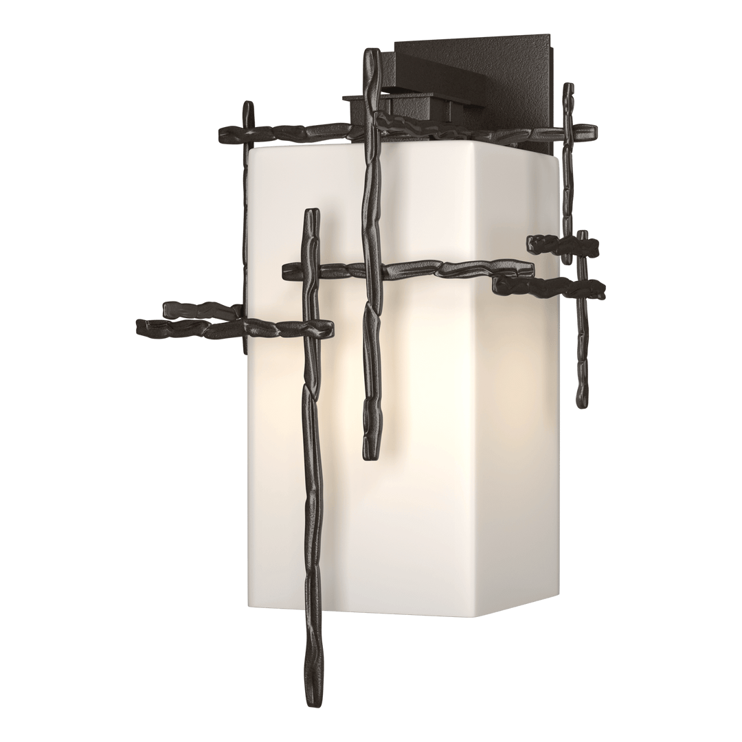 Hubbardton Forge Tura Large Outdoor Sconce Outdoor Wall Lights Hubbardton Forge Coastal Oil Rubbed Bronze  