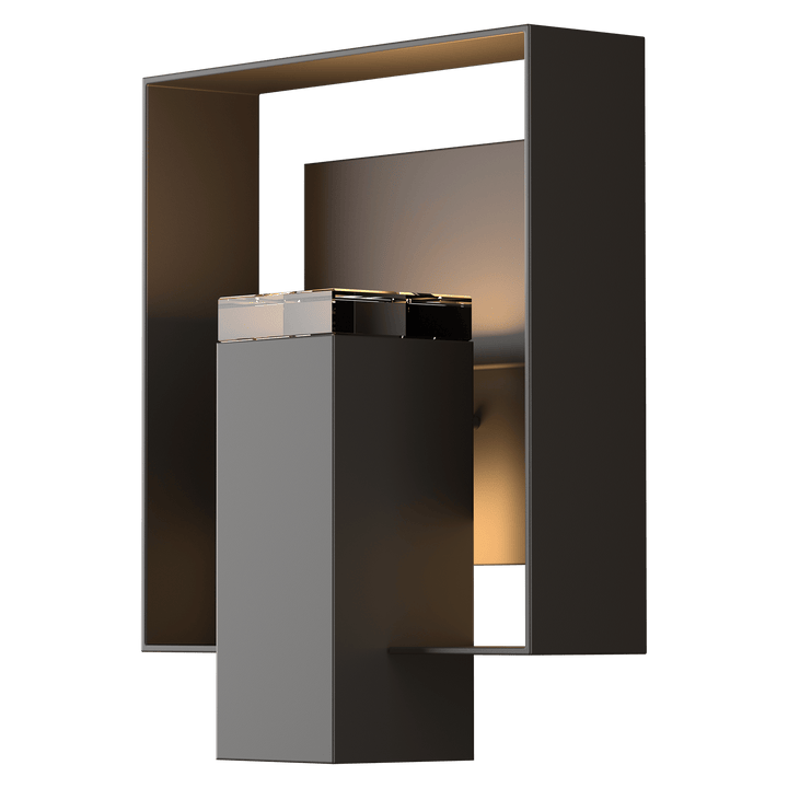 Hubbardton Forge Shadow Box Outdoor Sconce Outdoor Wall Lights Hubbardton Forge Coastal Oil Rubbed Bronze Clear Glass (ZM) Coastal Oil Rubbed Bronze