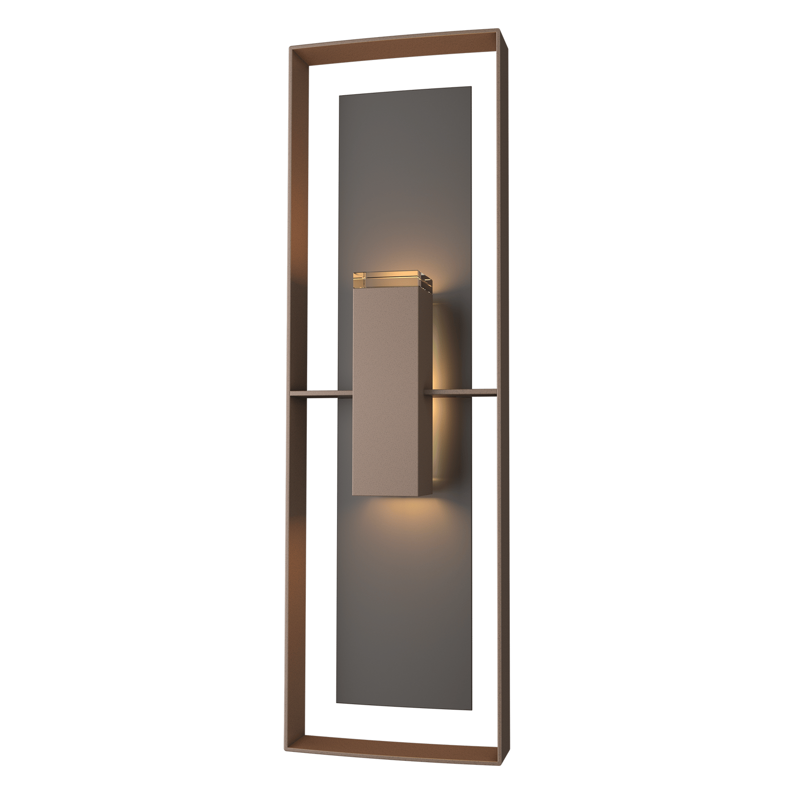 Hubbardton Forge Shadow Box Tall Outdoor Sconce