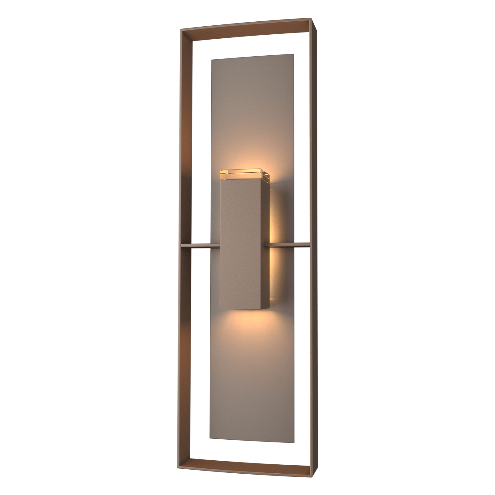 Hubbardton Forge Shadow Box Tall Outdoor Sconce