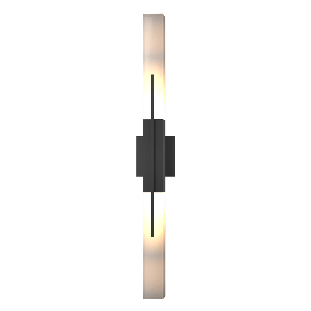 Hubbardton Forge Centre Large Outdoor Sconce Outdoor Wall Lights Hubbardton Forge Coastal Black  