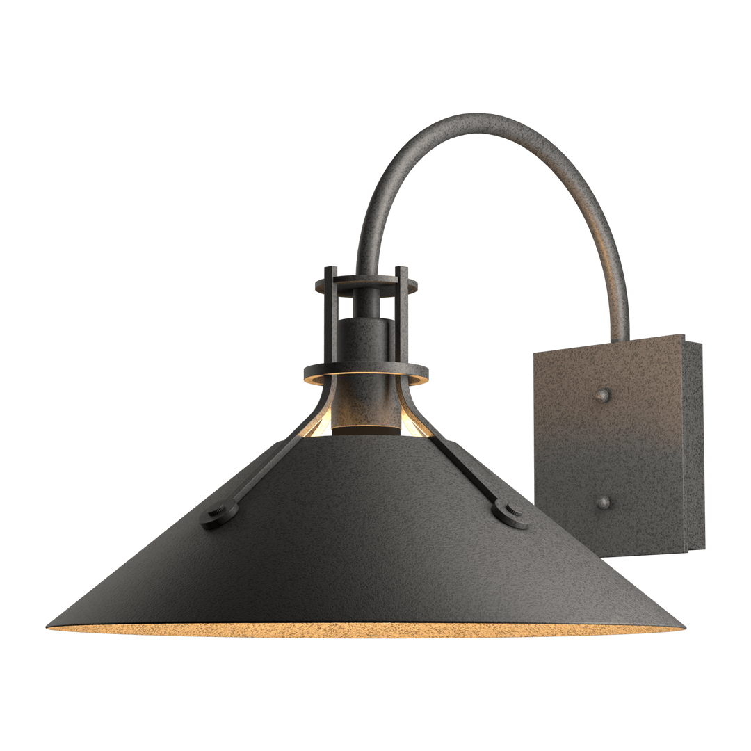 Hubbardton Forge Henry Large Outdoor Sconce Outdoor Wall Lights Hubbardton Forge Coastal Natural Iron  