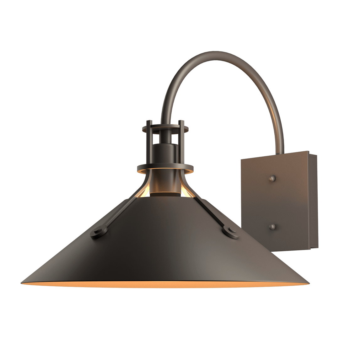 Hubbardton Forge Henry Large Outdoor Sconce Outdoor Wall Lights Hubbardton Forge Coastal Dark Smoke  