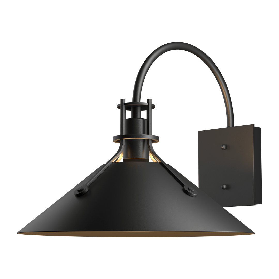 Hubbardton Forge Henry Large Outdoor Sconce Outdoor Wall Lights Hubbardton Forge Coastal Black  