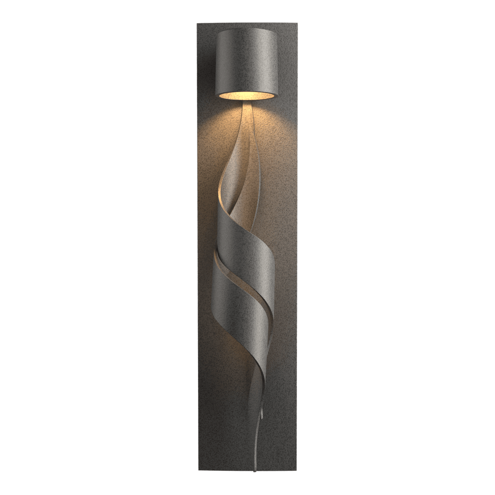 Hubbardton Forge Flux Dark Sky Friendly Outdoor Sconce Outdoor Wall Lights Hubbardton Forge Coastal Natural Iron  