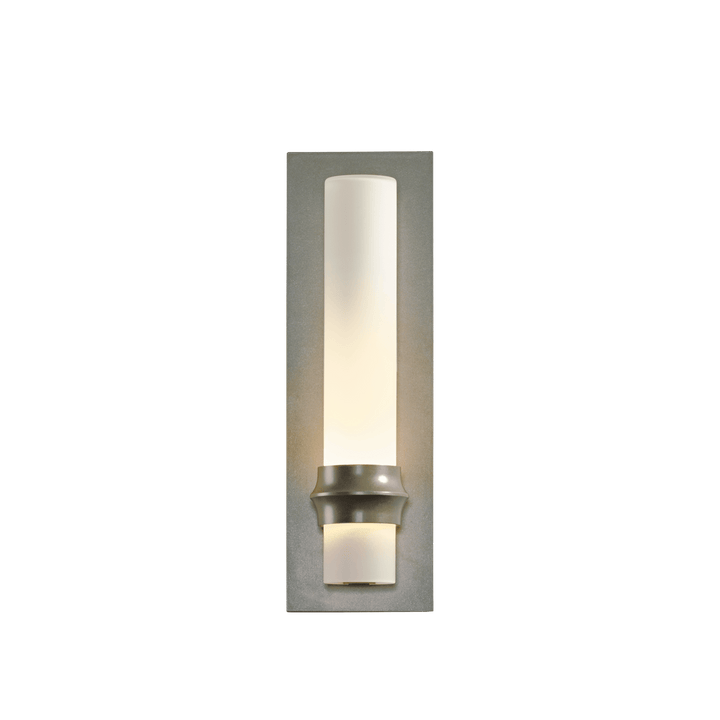 Hubbardton Forge Rook Small Outdoor Sconce Outdoor Wall Lights Hubbardton Forge Coastal Burnished Steel  