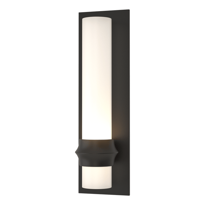 Hubbardton Forge Rook Small Outdoor Sconce Outdoor Wall Lights Hubbardton Forge Coastal Black  