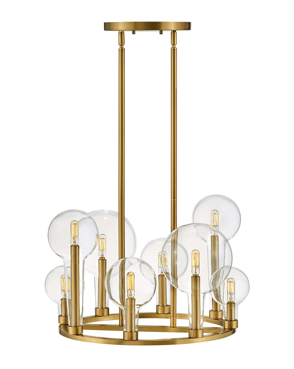 Hinkley Alchemy Chandelier Chandeliers Hinkley Lacquered Brass 24.25x24.25x16.25 