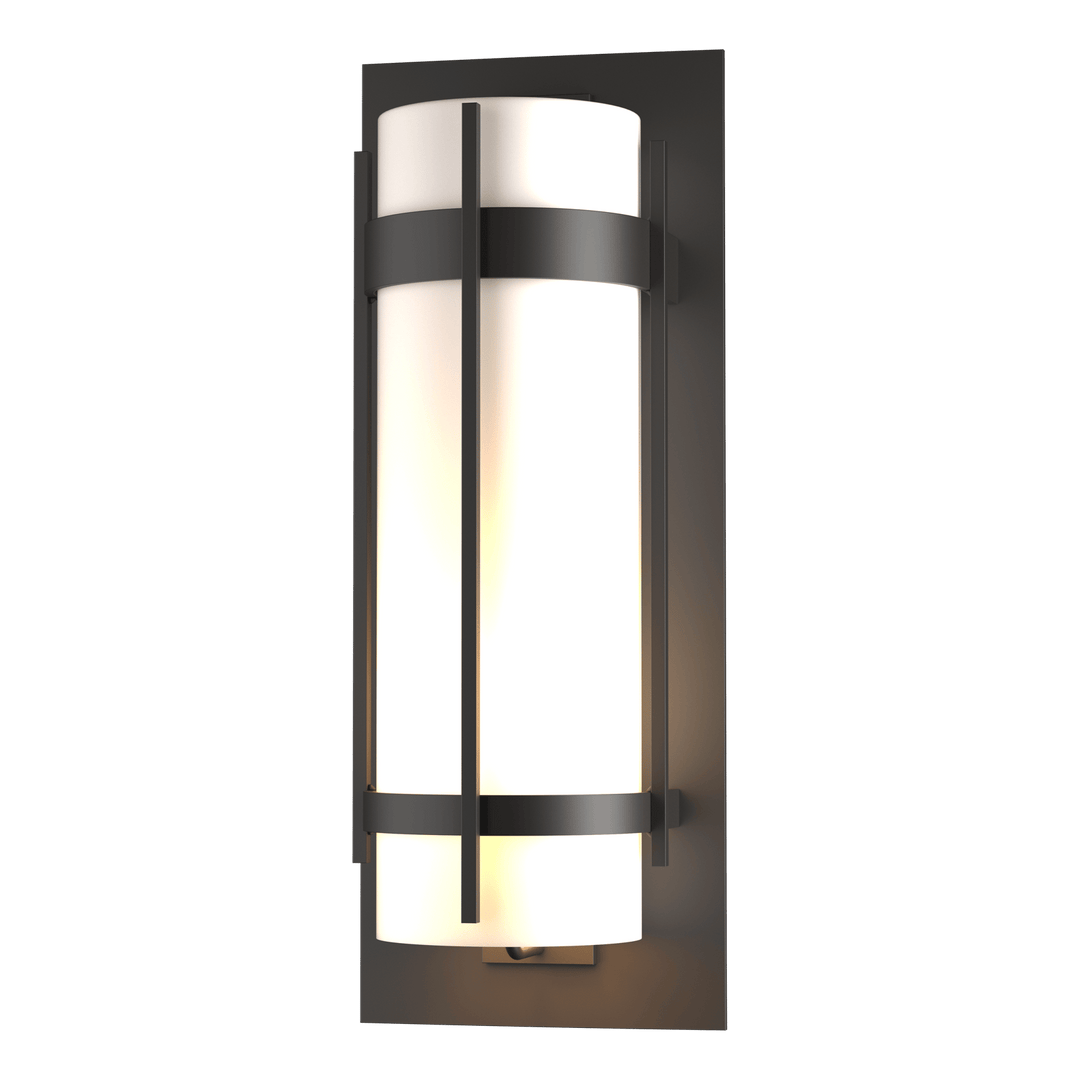 Hubbardton Forge Banded Extra Large Outdoor Sconce Outdoor Wall Lights Hubbardton Forge Coastal Oil Rubbed Bronze  