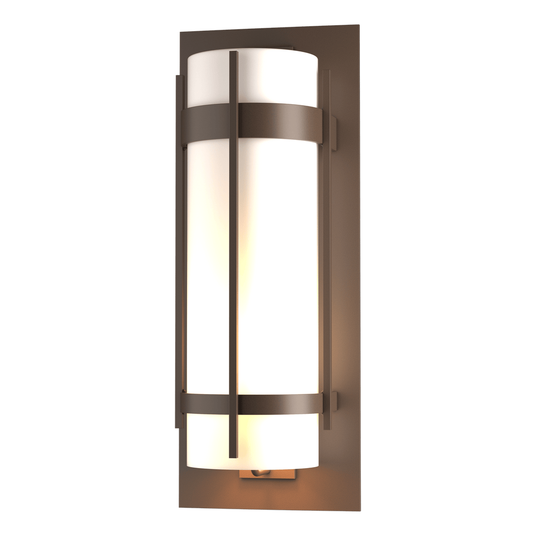 Hubbardton Forge Banded Extra Large Outdoor Sconce Outdoor Wall Lights Hubbardton Forge Coastal Bronze  