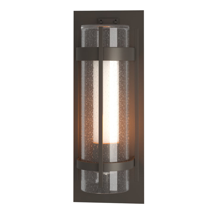 Hubbardton Forge Torch XL Outdoor Sconce Outdoor Wall Lights Hubbardton Forge Coastal Black  