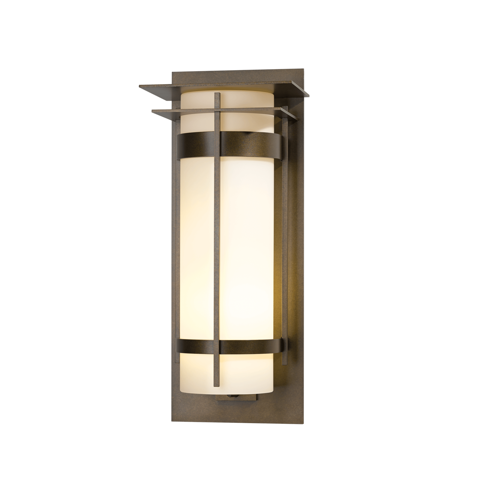 Hubbardton Forge Banded with Top Plate Extra Large Outdoor Sconce