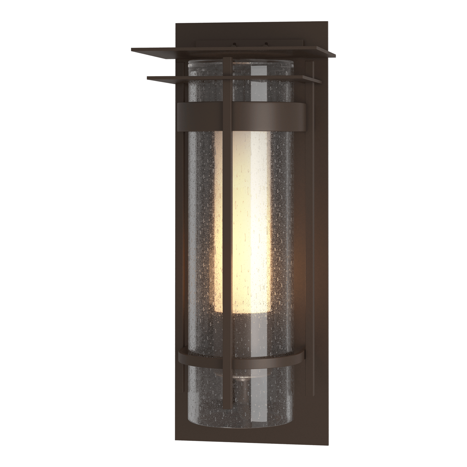 Hubbardton Forge Torch Small Outdoor Sconce with Top Plate