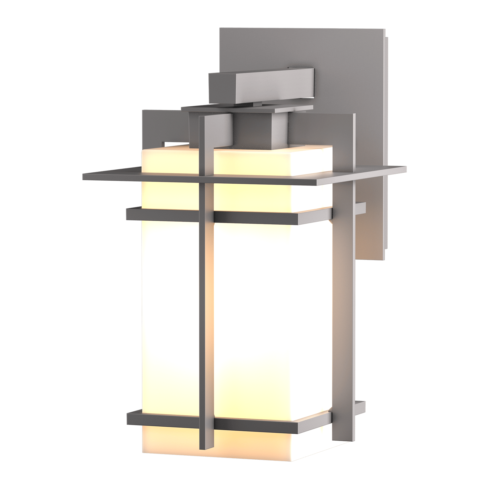 Tourou Outdoor Sconce Outdoor l Wall Hubbardton Forge Coastal Burnished Steel 6.8x11.4 Opal Glass (GG)