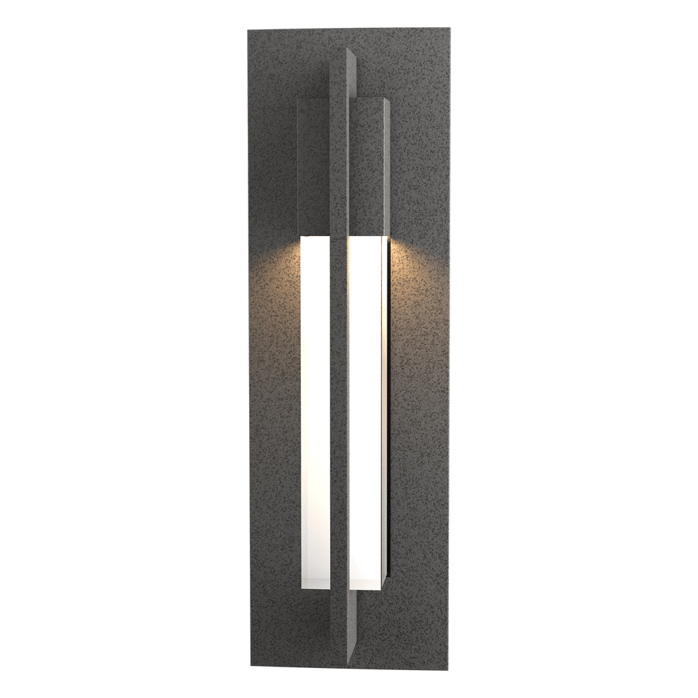 Hubbardton Forge Axis Small Outdoor Sconce Outdoor Wall Lights Hubbardton Forge Coastal Natural Iron Clear Glass (ZM) 