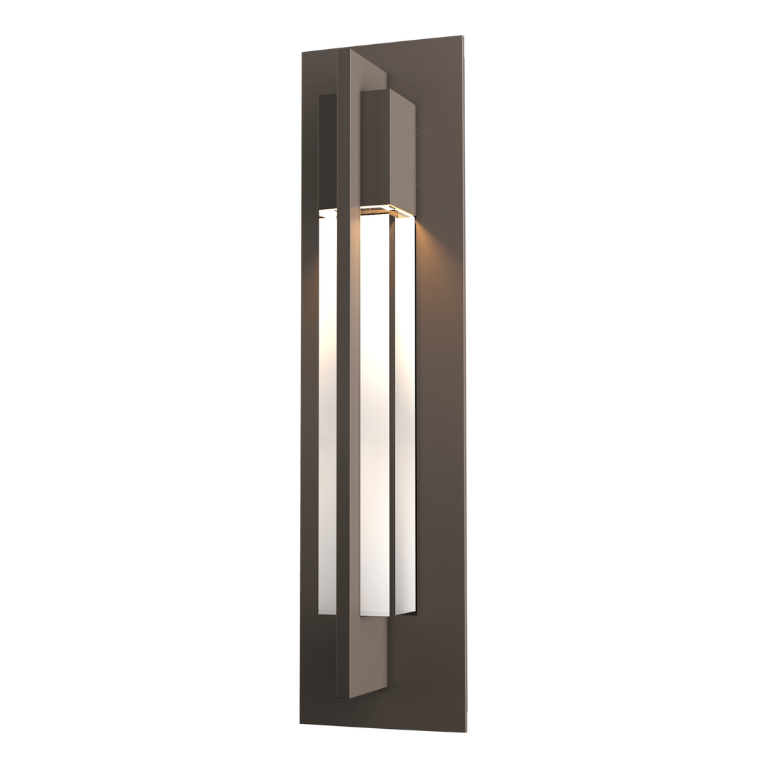 Axis Outdoor Sconce Outdoor Wall Lights Hubbardton Forge Coastal Dark Smoke 4.8x19 Clear Glass (ZM)