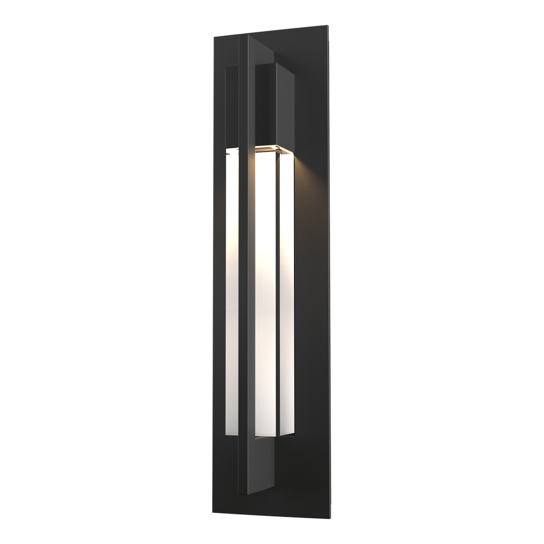 Hubbardton Forge Axis Outdoor Sconce Outdoor Wall Lights Hubbardton Forge Coastal Black Clear Glass (ZM) 