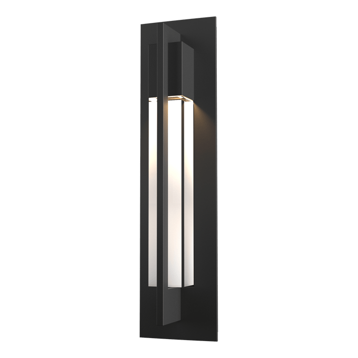 Hubbardton Forge Axis Outdoor Sconce Outdoor Wall Lights Hubbardton Forge Coastal Black Clear Glass (ZM) 