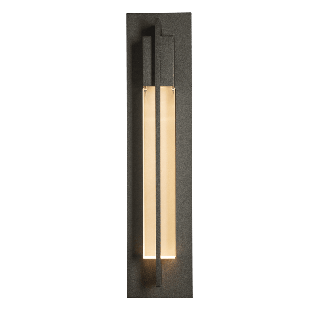 Hubbardton Forge Axis Large Outdoor Sconce Outdoor Wall Lights Hubbardton Forge Coastal Bronze Clear Glass (ZM) 