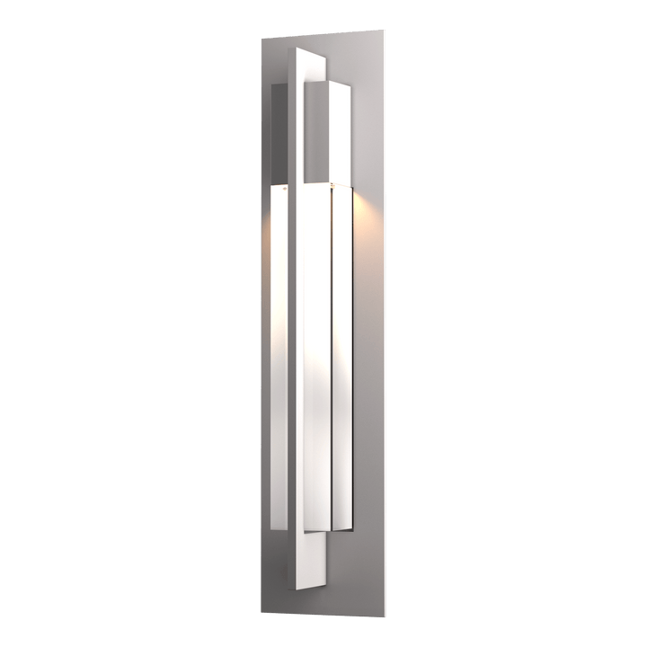 Hubbardton Forge Axis Large Outdoor Sconce Outdoor Wall Lights Hubbardton Forge Coastal Burnished Steel Clear Glass (ZM) 