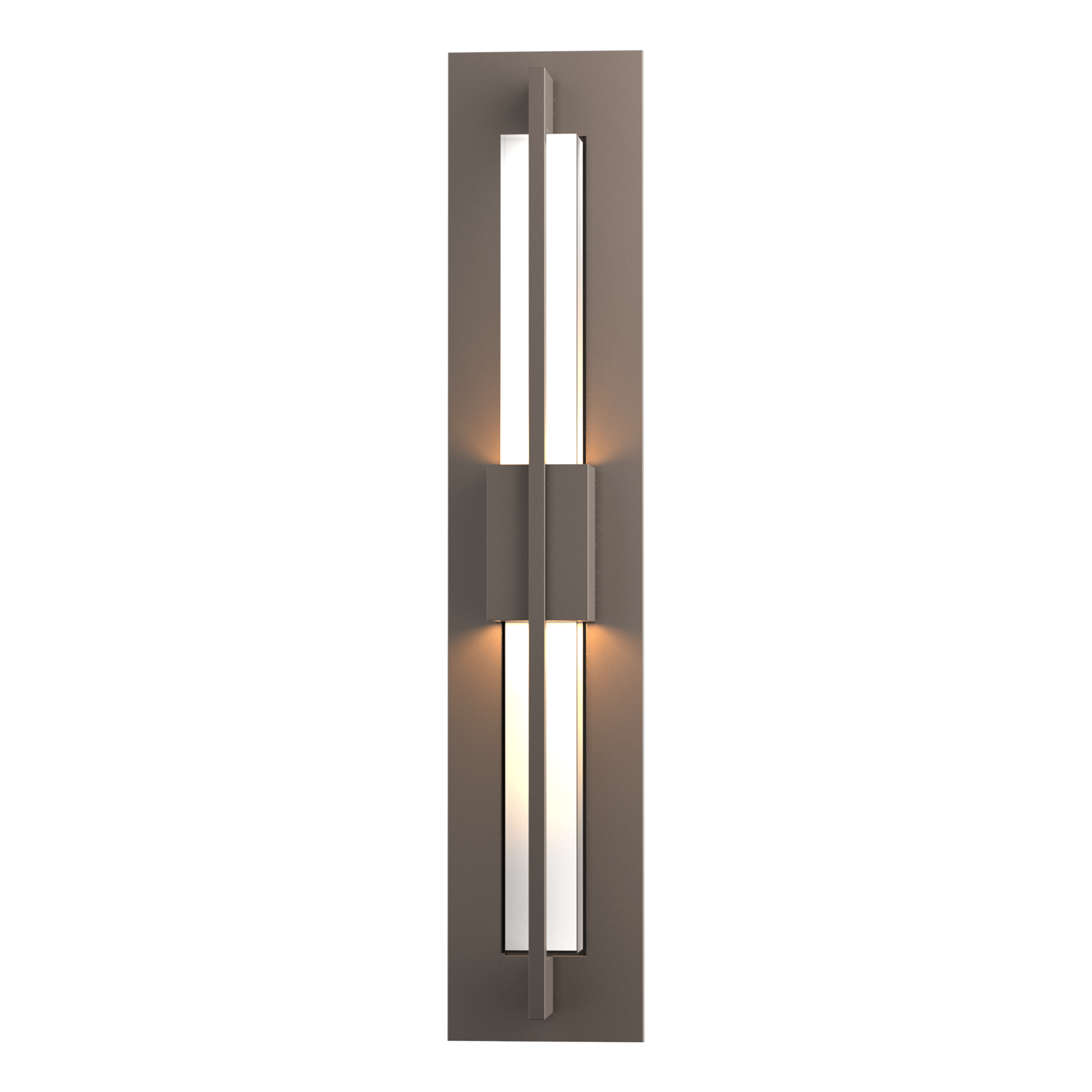 Hubbardton Forge Double Axis Small LED Outdoor Sconce Outdoor l Wall Hubbardton Forge Coastal Dark Smoke Clear Glass (ZM) 