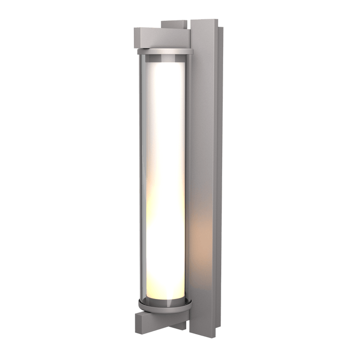 Hubbardton Forge Fuse Large Outdoor Sconce Outdoor Wall Lights Hubbardton Forge Coastal Burnished Steel Clear Glass (ZM) 