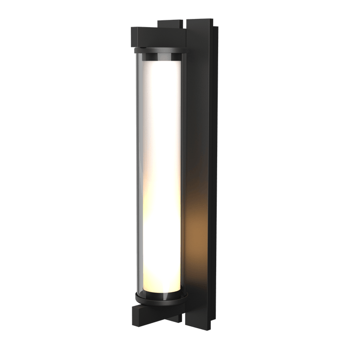 Hubbardton Forge Fuse Large Outdoor Sconce Outdoor Wall Lights Hubbardton Forge Coastal Black Clear Glass (ZM) 